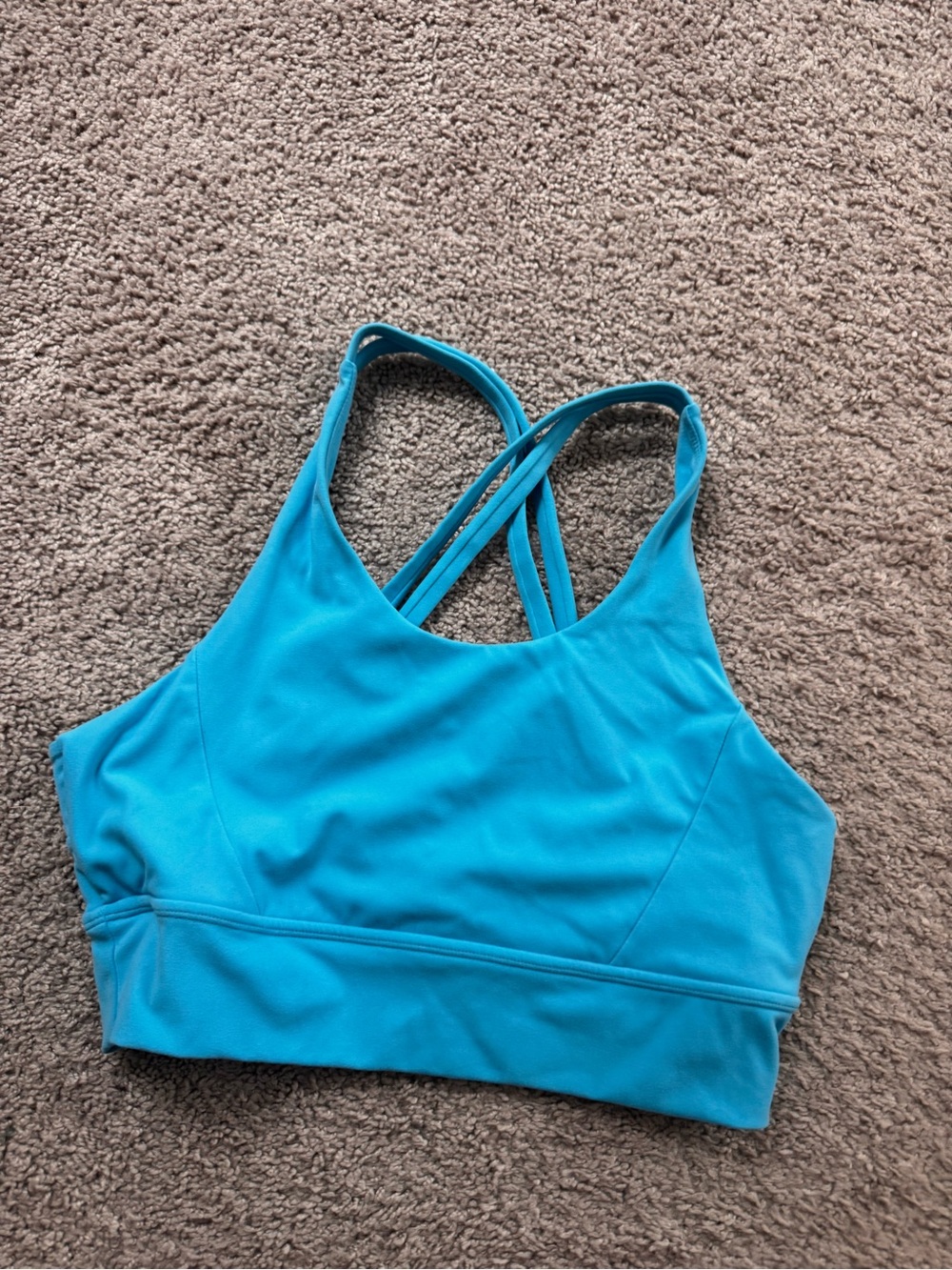 BuffBunny Teal Strappy Sports Bralette